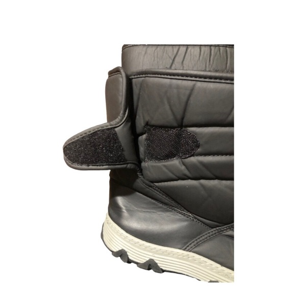 Khombu Wanderer Winter Boots Black Gray Velcro Size 8 - Picture 5 of 9